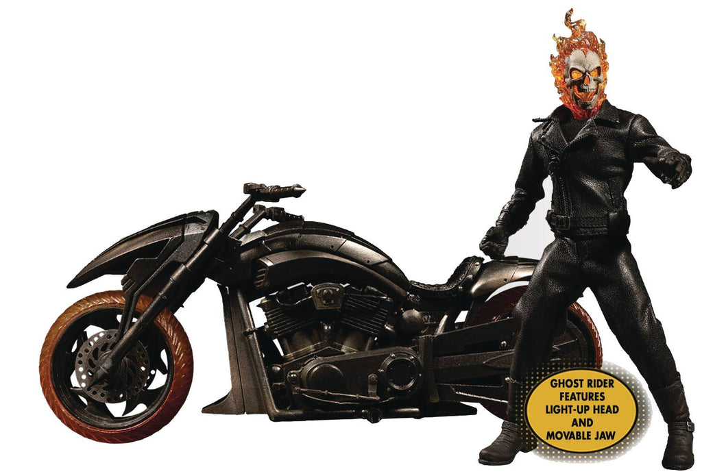 Mezco One-12 Collective Marvel Ghost Rider Hell Cycle Action