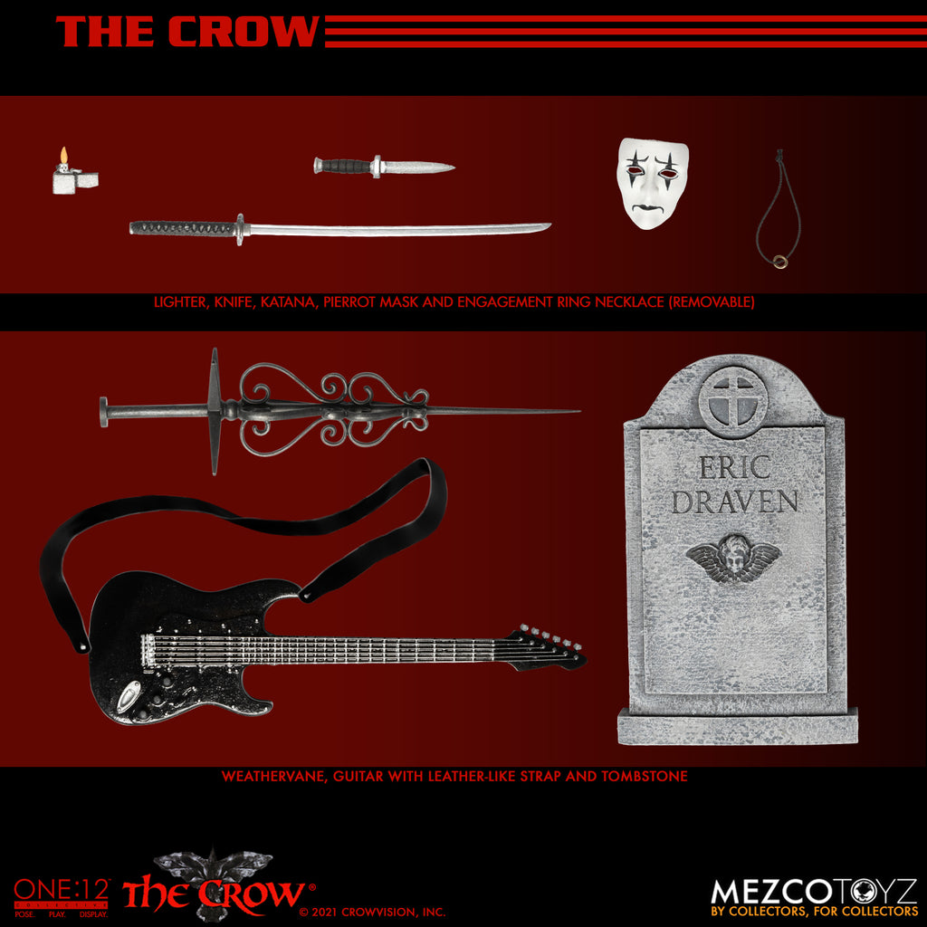 Mezco One-12 Collective The Crow Action Figure | Comic Fortress