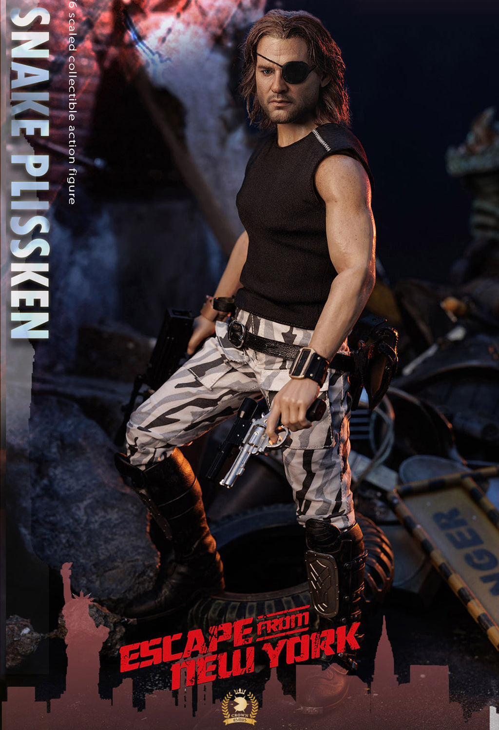 Asmus Collectible Toys Snake Plissken (Real Hair Version) Sixth Scale Figure