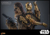 Hot Toys Chewbacca with Disassembled C-3PO Sixth Scale Figure