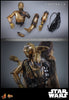 Hot Toys Chewbacca with Disassembled C-3PO Sixth Scale Figure