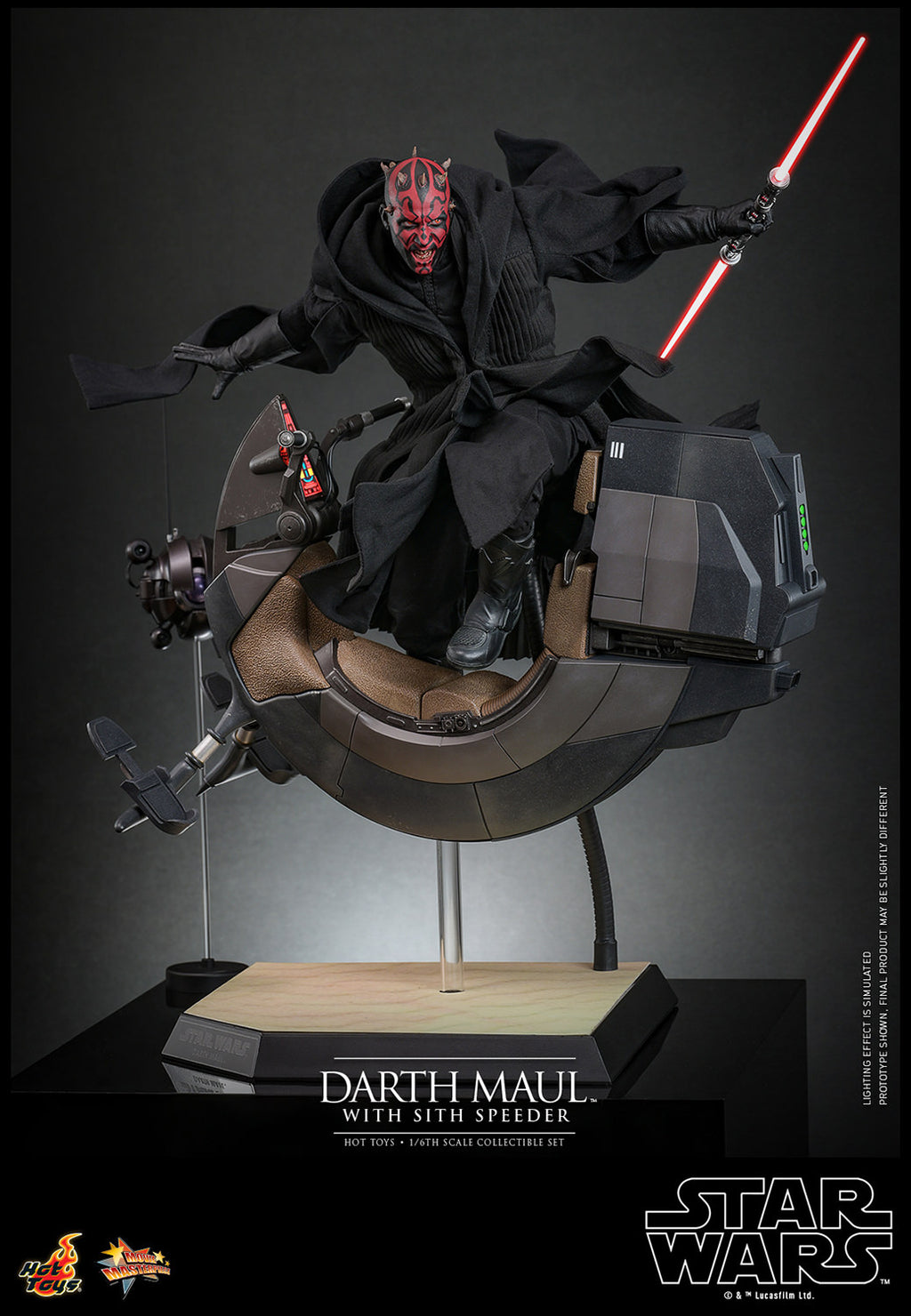 Hot Toys Darth Maul with Sith Speeder Sixth Scale Figure Set