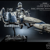 Hot Toys Heavy Weapons Clone Trooper & BARC Speeder w/ Sidecar Sixth Scale Figure
