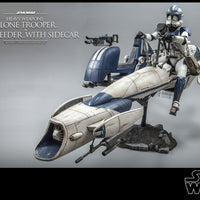 Hot Toys Heavy Weapons Clone Trooper & BARC Speeder w/ Sidecar Sixth Scale Figure