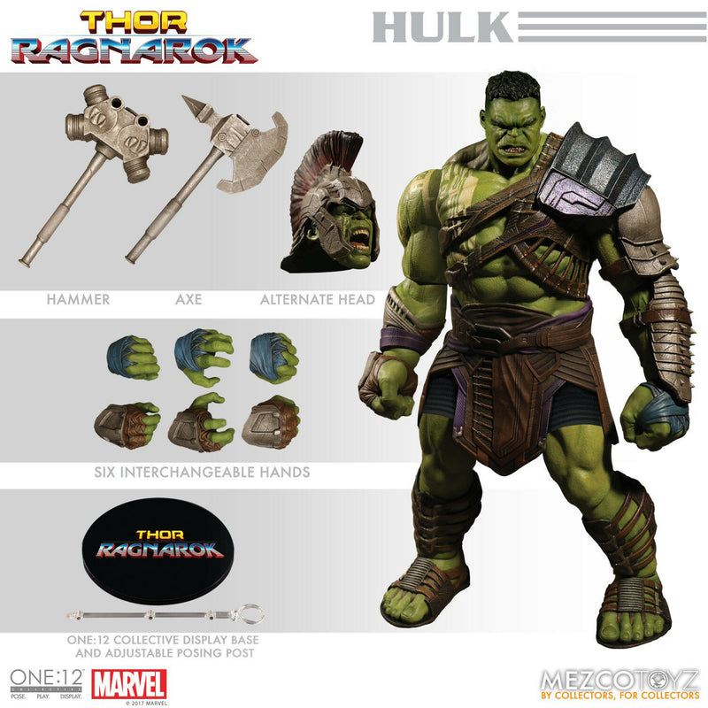 Mezco One 12 Gladiator Hulk Thor Ragnarok Action Figure Comic Fortress
