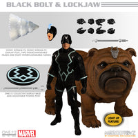 Mezco One-12 Collective Marvel Inhumans Black Bolt & Lock Jaw Action Figure Set