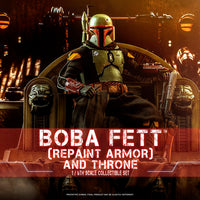 Hot Toys Boba Fett (Repaint Armor) and Throne Sixth Scale Figure Set