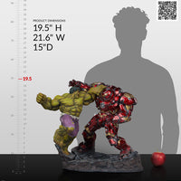 Sideshow Hulk vs Hulkbuster Maquette
