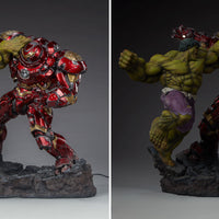 Sideshow Hulk vs Hulkbuster Maquette