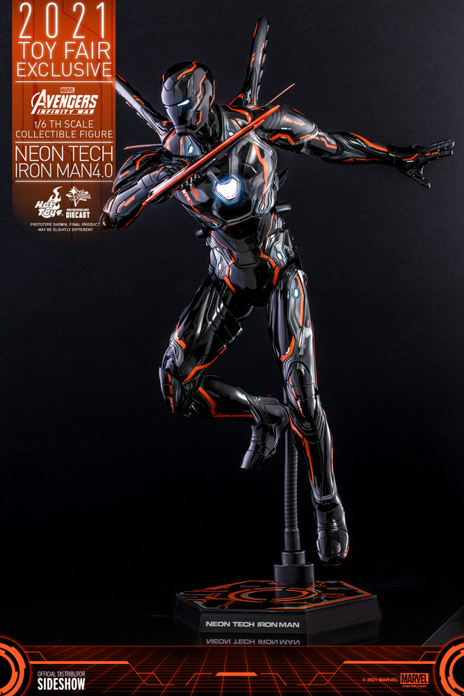 Hot Toys Iron Man Neon Tech 4.0 Sixth Scale Figure | Comic Fortress
