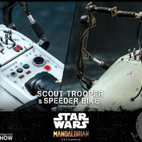 Hot Toys Scout Trooper and Speeder Bike Mandalorian Sixth Scale Figure Set