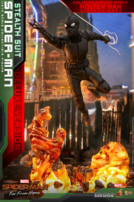 Hot Toys  Spider-Man (Stealth Suit) Deluxe Version Sixth Scale