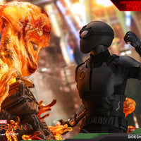 Hot Toys  Spider-Man (Stealth Suit) Deluxe Version Sixth Scale