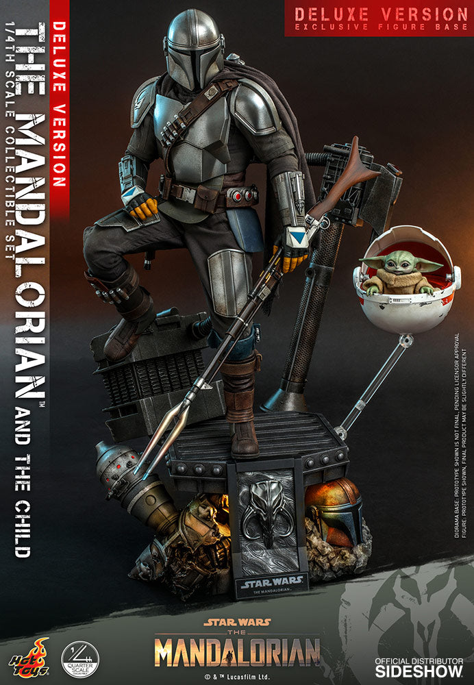 Hot Toys The Mandalorian and The Child Deluxe Quarter Scale Set