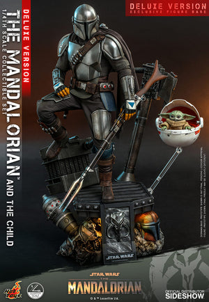 Hot Toys The Mandalorian and The Child Deluxe Quarter Scale Set